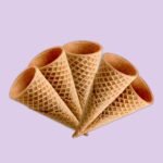 5 Waffle Cones for Gelato & Ice Cream